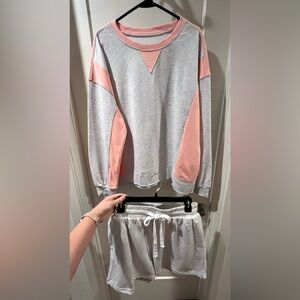 Sweater + Shorts Lounge Matching Set NWOT